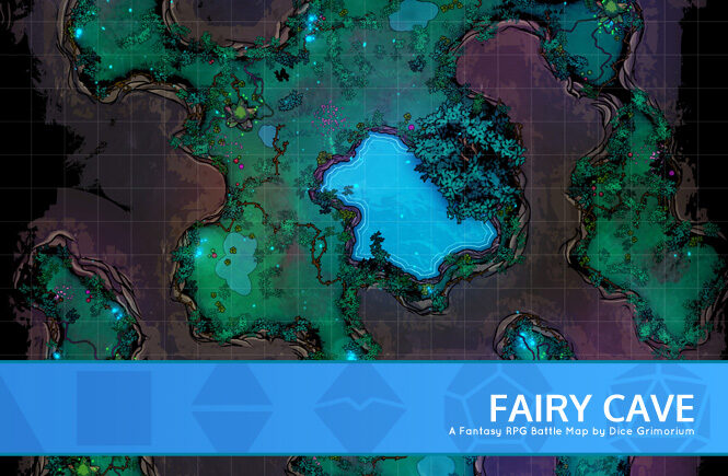 Fairy Cave D&D Battle Map Banner