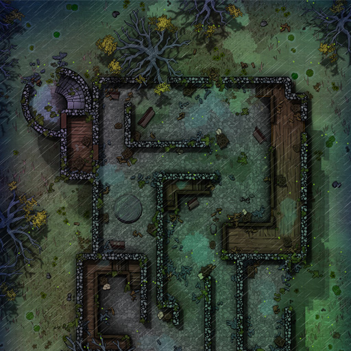 Underground Market Square - D&D Map for Roll20 And Tabletop — Dice Grimorium