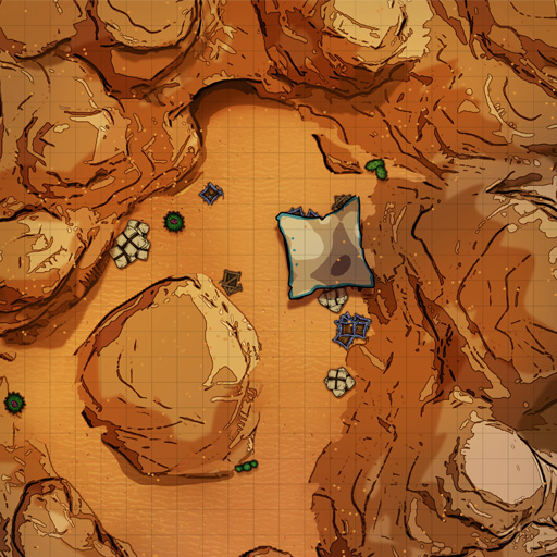 Desert Path Vol. 2 D&D Battle Map Thumb