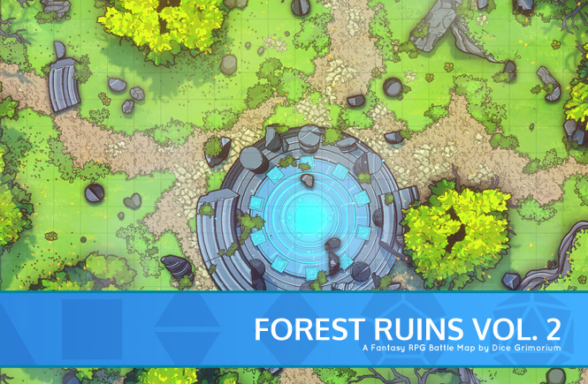 Forest Ruins Vol. 2 D&D Battle Map Banner