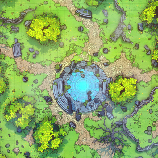 Forest Ruins Vol. 2 D&D Battle Map Thumb