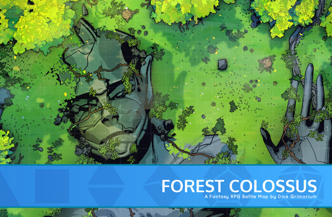 Forest Colossus D&D Battle Map Banner