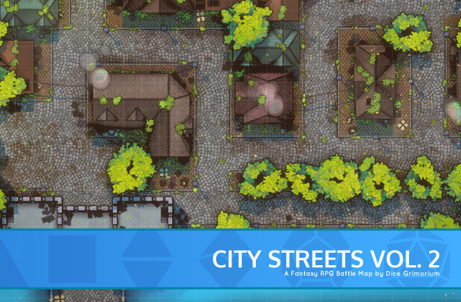 City Streets D&D Battle Map Banner