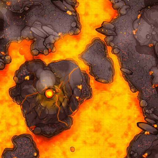Volcanic Path Vol. 3 D&D Battle Map Thumb