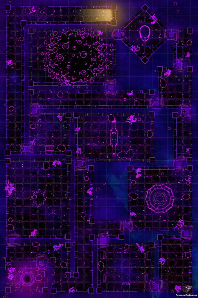 Darkness Dungeon D&D Battle Map