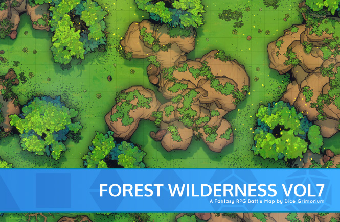 Forest Wilderness Vol. 7 D&D Battle Map Banner