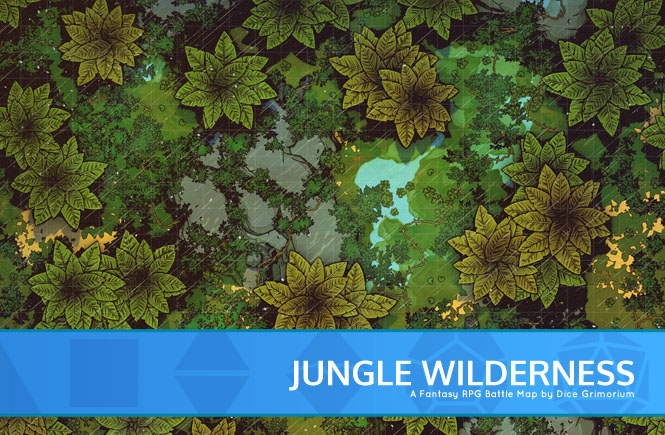 Jungle Wilderness D&D Battle Map Banner