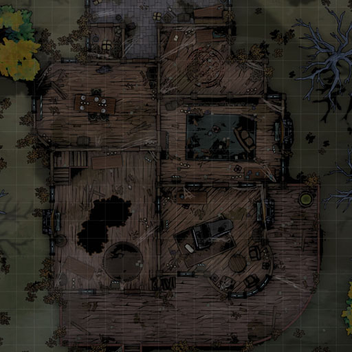 Haunted House D&D Battle Map Thumb