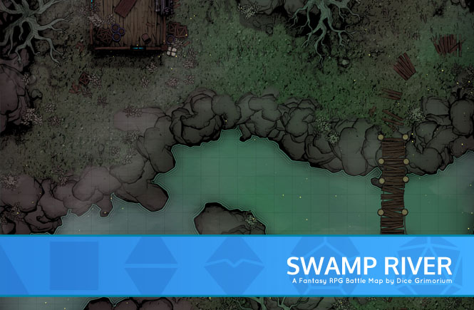 Swamp River D&D Battle Map Thumb