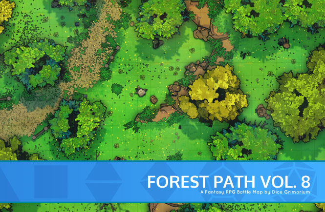 Forest Path Vol. 8 D&D Battle Map Banner