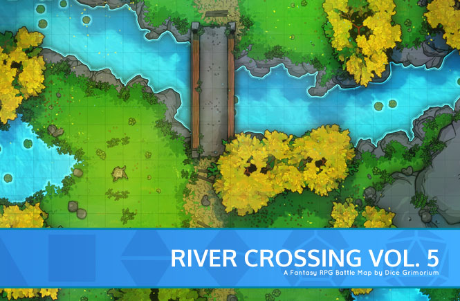 River Crossing Vol. 5 D&D Battle Map Banner