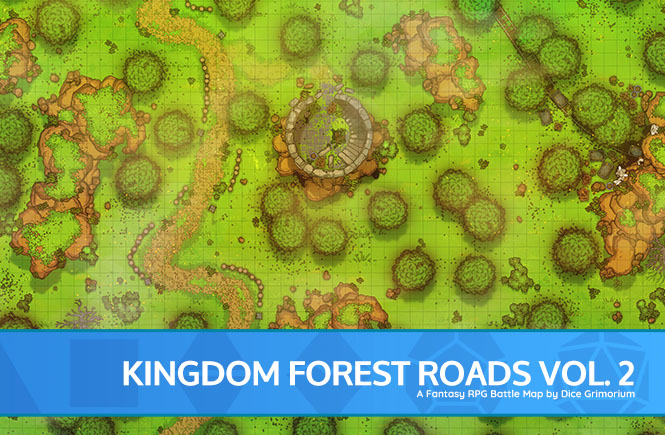 Kingdom Forest Roads Vol. 2 D&D Battle Map Banner