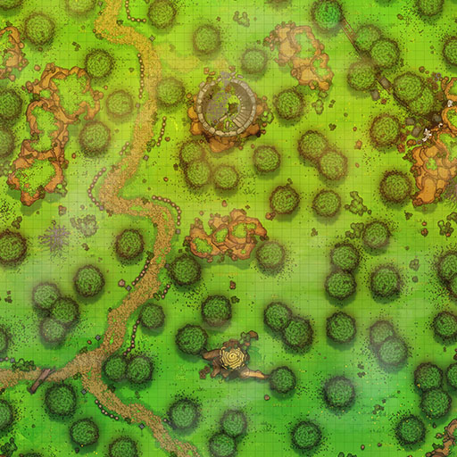 Kingdom Forest Roads Vol. 2 D&D Battle Map Banner