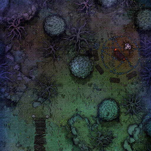 Swamp Ritual Site D&D Battle Map Thumb