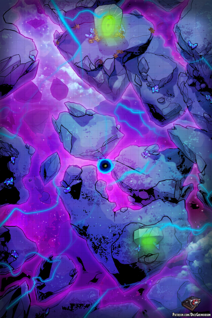 Astral Plane Anomaly D&D Battle Map