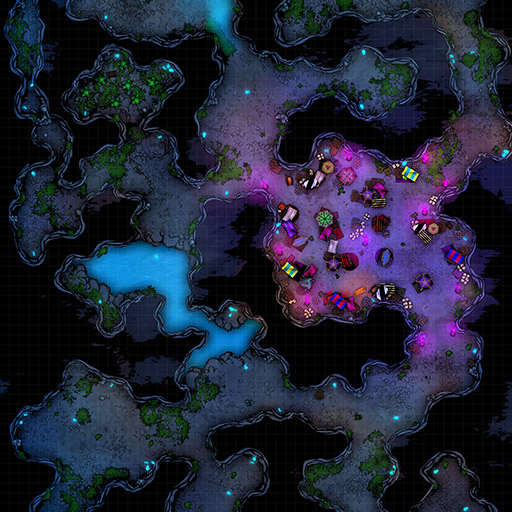 Cave Market D&D Battle Map Thumb