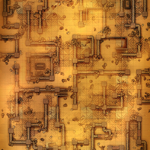 Desert Ruins D&D Battle Map Thumb