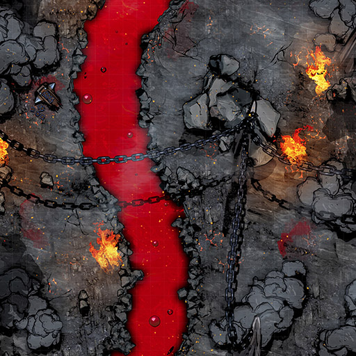 Hellish Path D&D Battle Map Thumb