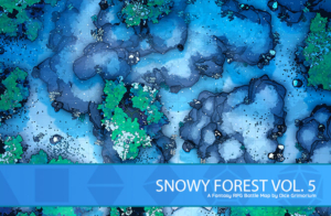 Snowy Forest Vol. 5 - D&D Map for Roll20 And Tabletop - Dice Grimorium