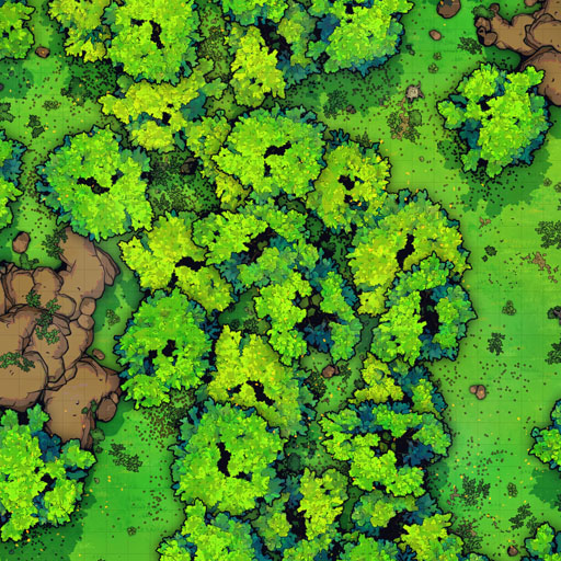 Forest Wilderness Vol.8 D&D Battle Map Thumb