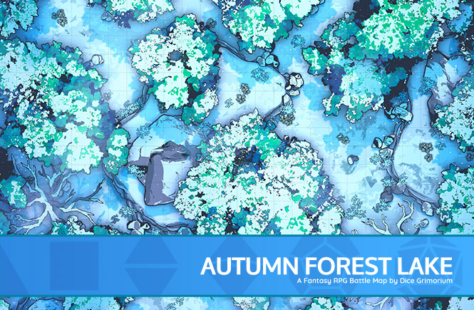 Snowy Forest Vol.6 D&D Battle Map Banner