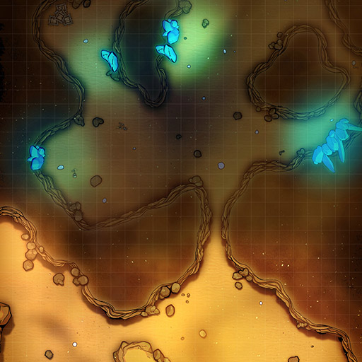 Desert Cave D&D Battle Map Thumb