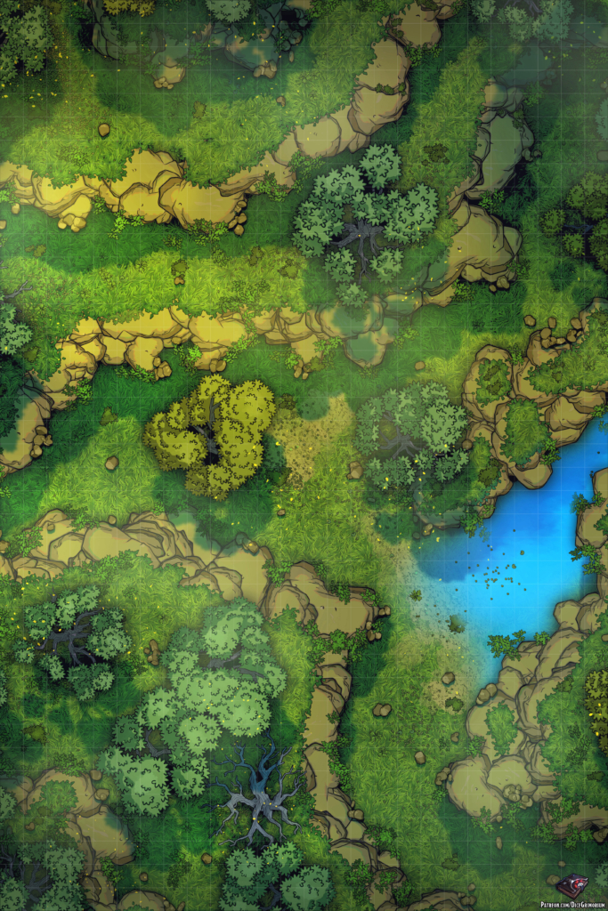 Forest Wilderness Vol.9 D&D Battle Map