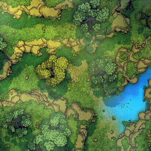 Forest Wilderness Vol.9 D&D Battle Map Thumb
