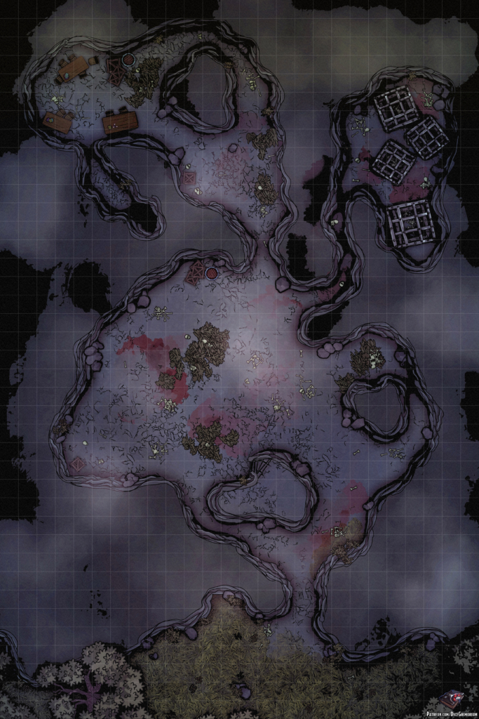 Werewolf Den D&D Battle Map