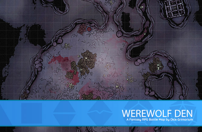 Werewolf Den D&D Battle Map Banner