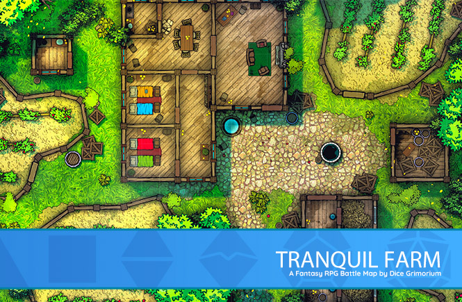 Tranquil Farm D&D Battle Map Banner