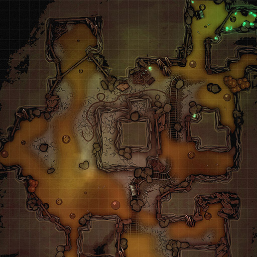 Abandoned Mine D&D Battle Map Thumb