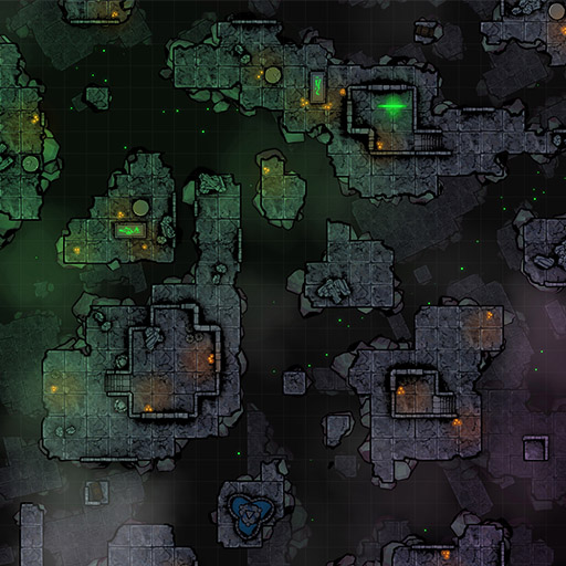Cosmic Ruins D&D Battle Map Thumb