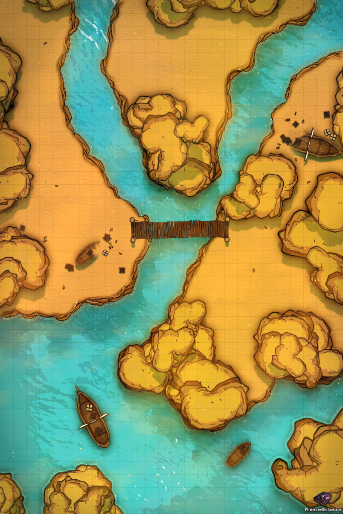 Desert Coast D&D Battle Map