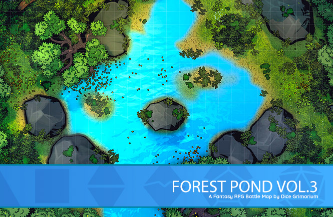 Forest Pond Vol.3 D&D Battle Map Banner