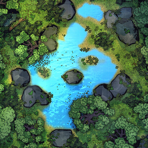 Forest Pond Vol.3 D&D Battle Map Thumb
