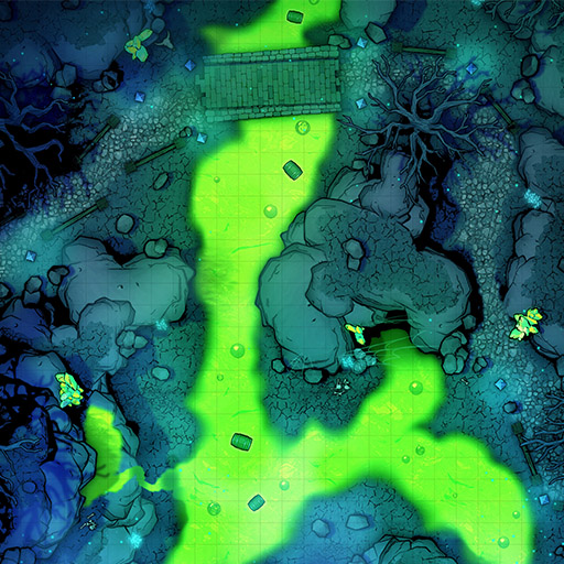 Ghost Passage D&D Battle Map Thumb